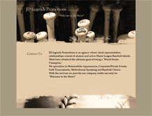 Tablet Screenshot of jdlegendspromotions.com